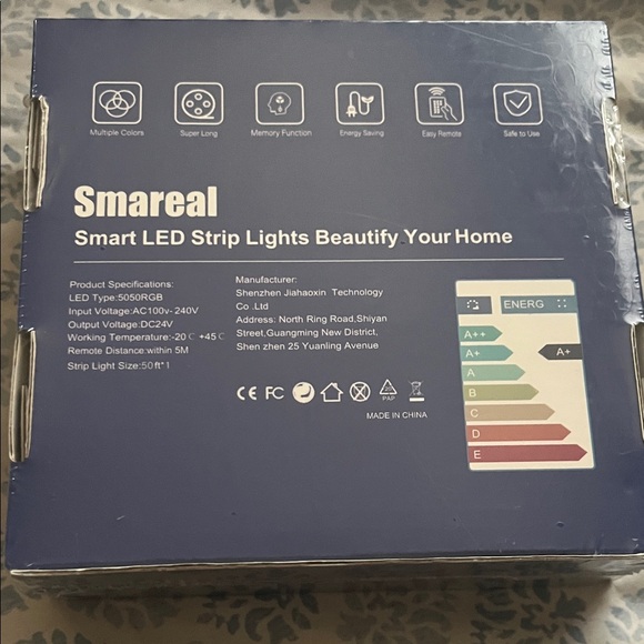 Smart LED Strip Lights with Remote Control - RGB - Picture 2 of 3